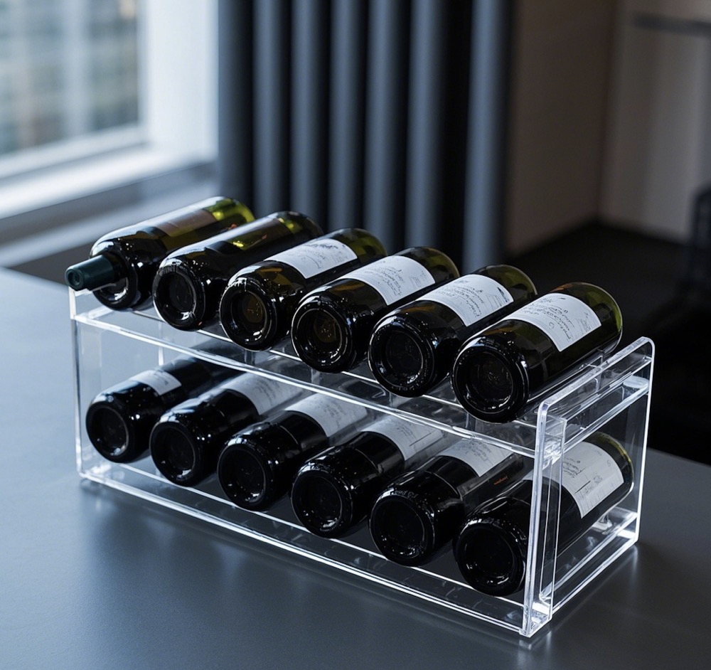 Acrylic wine display stand