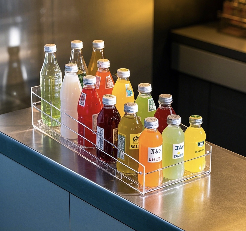Acrylic beverage display stand