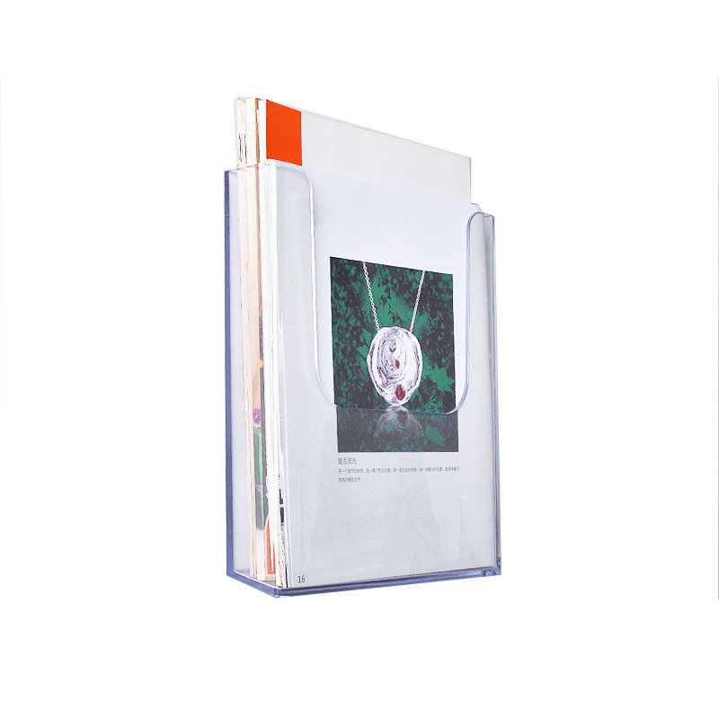 Acrylic vertical information rack