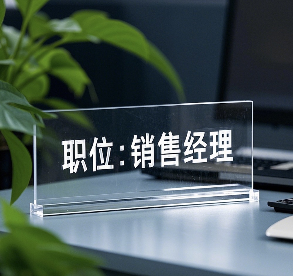Acrylic job sign