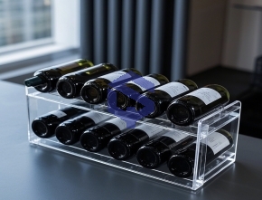 Acrylic wine display stand