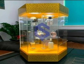 Acrylic rotating perfume display stand
