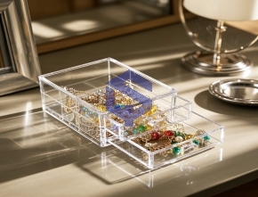 Acrylic jewelry storage box
