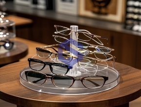 Acrylic hanging glasses display stand