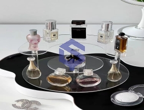 Transparent acrylic perfume display stand