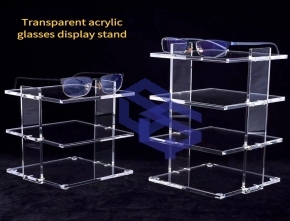 Transparent acrylic display stand