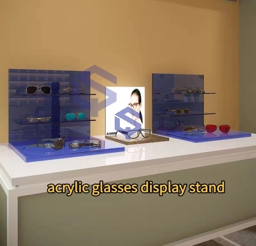 亚克力化妆品陈列盒 亚克力护护肤试用体验台 LED发光展示架