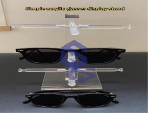 Simple transparent acrylic glasses display stand