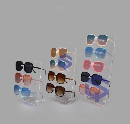 亚克力化妆品陈列盒 亚克力护护肤试用体验台 LED发光展示架