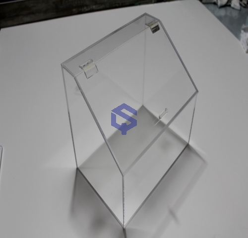 亚克力化妆品陈列盒 亚克力护护肤试用体验台 LED发光展示架