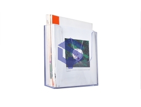 Acrylic vertical information rack