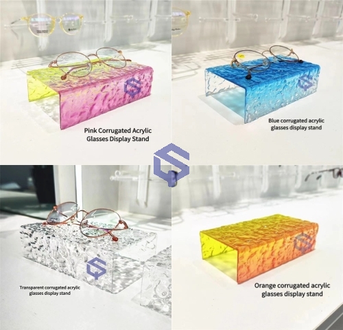 亚克力化妆品陈列盒 亚克力护护肤试用体验台 LED发光展示架