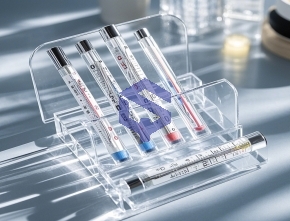 Acrylic thermometer display stand