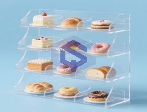 Acrylic bread display stand