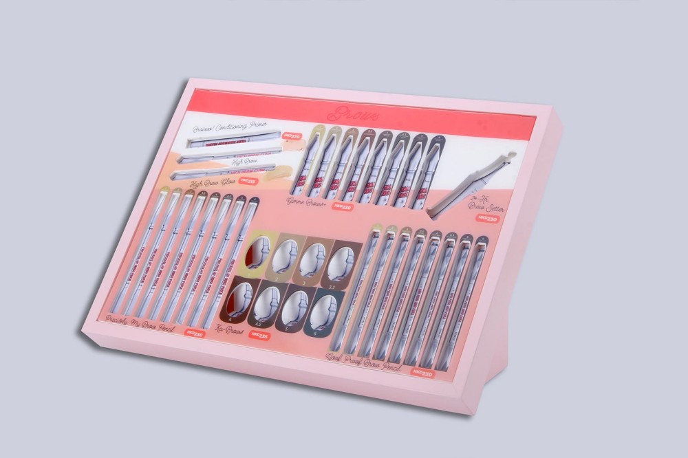 Acrylic makeup display stand