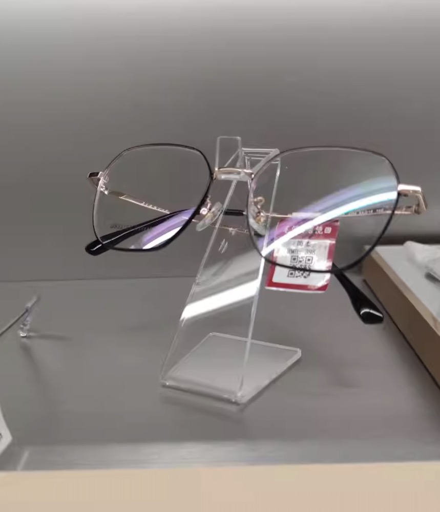 Acrylic hot-curved glasses display stand