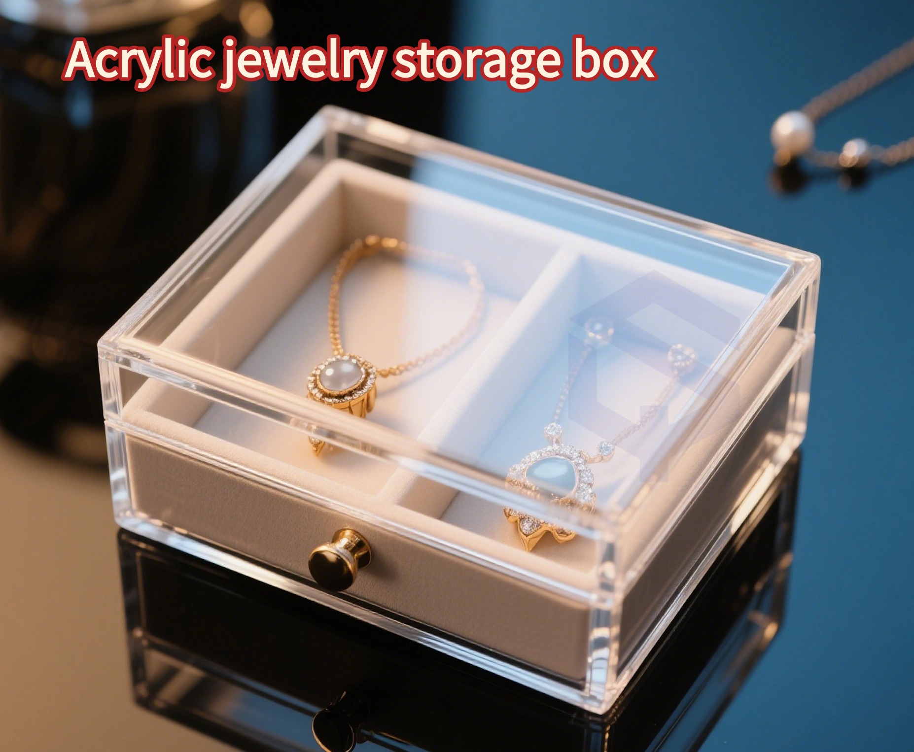 Acrylic jewelry storage box Acrylic jewelry storage box