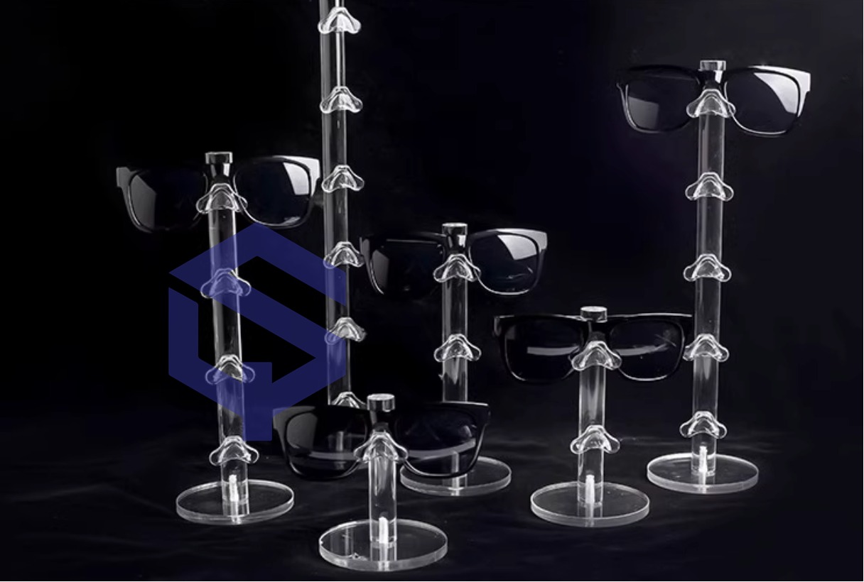 Acrylic hanging glasses display