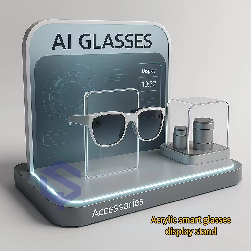 Acrylic AI Smart Glasses Display Stand