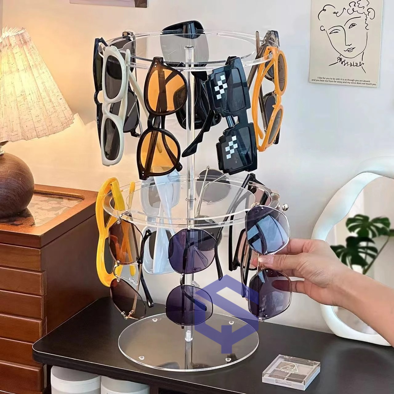 Acrylic glasses display stand_67