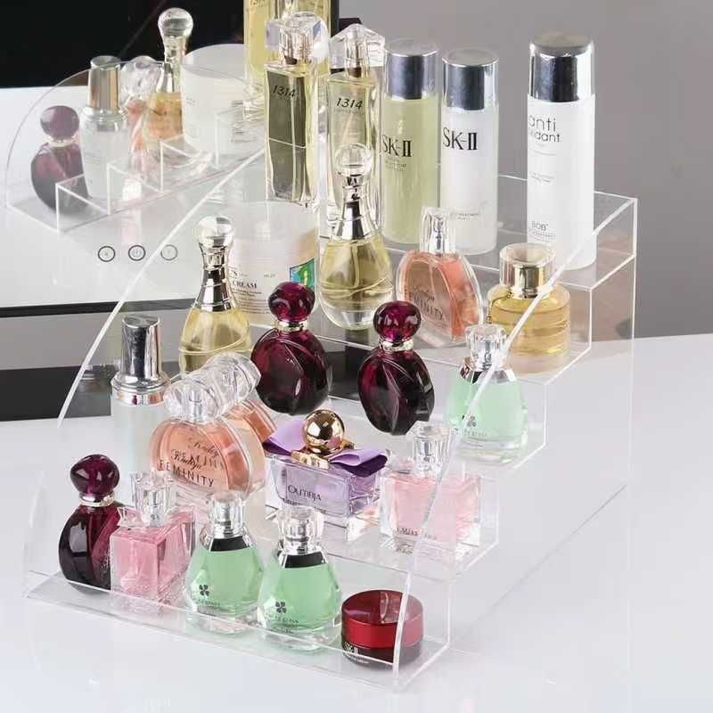 Transparent acrylic perfume display stand