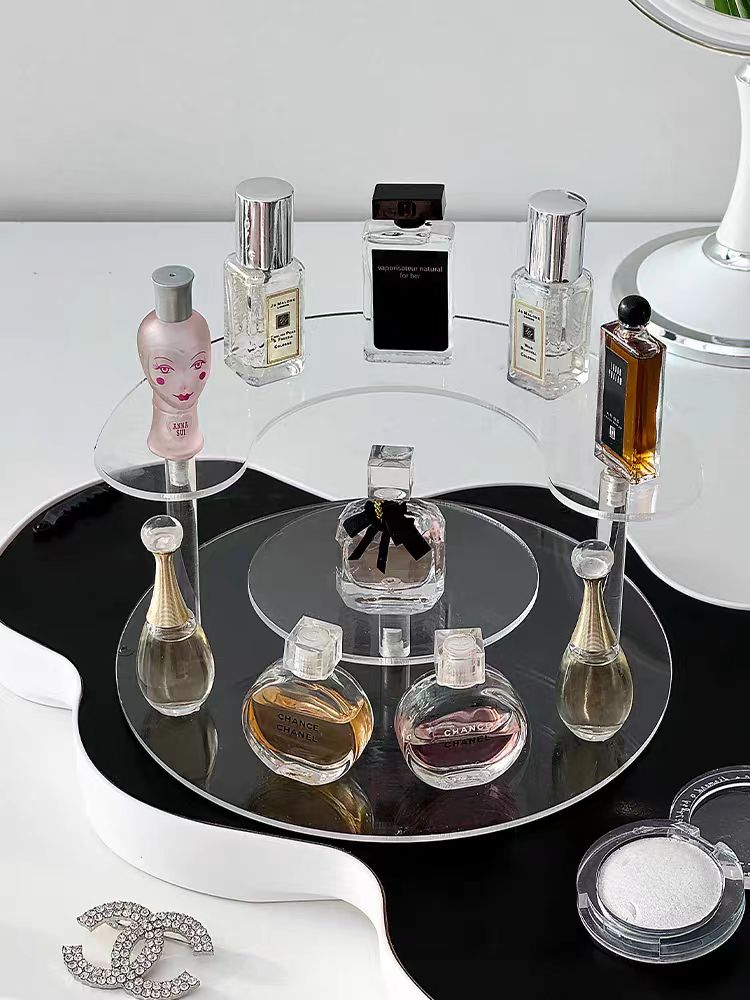 Transparent acrylic perfume display stand