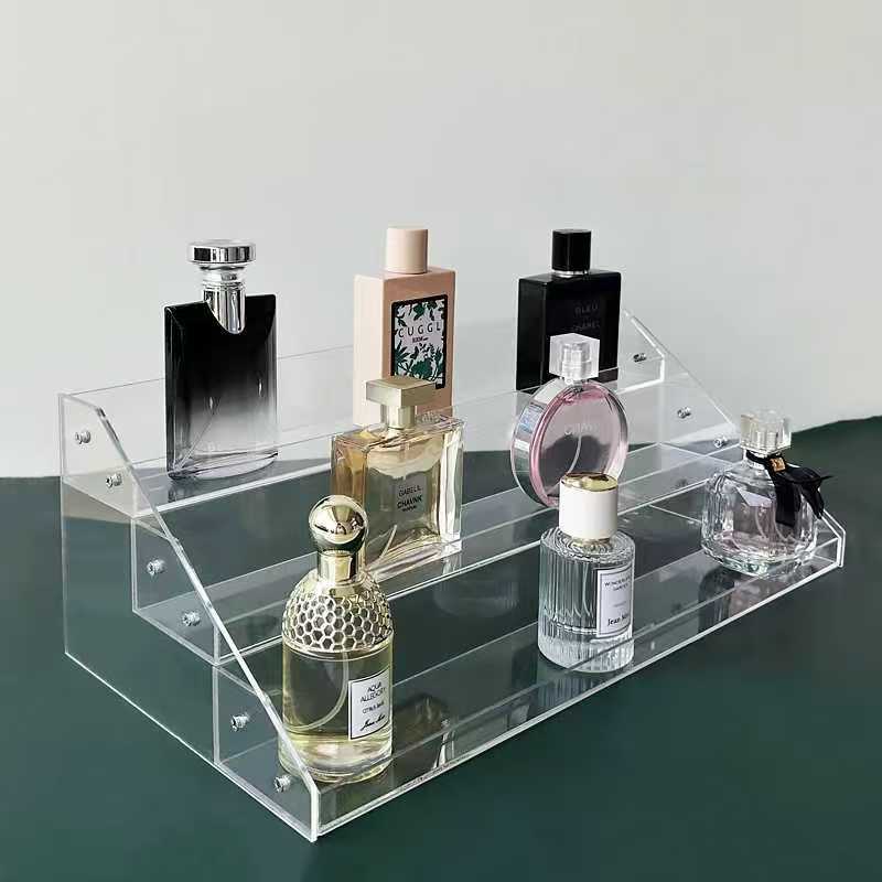 Transparent acrylic perfume display stand